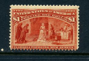 Scott 241 Columbian High Value  Mint Stamp  (Bx 3204)