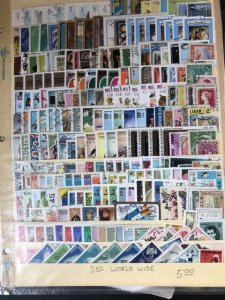 Worldwide Stamps On Stock Pages British Colonies & More