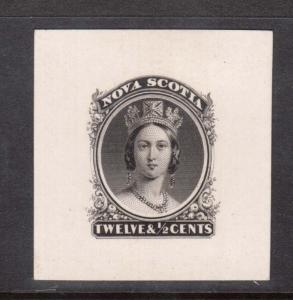 Nova Scotia #13DP XF Die Proof India On Card