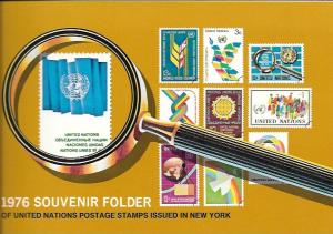 United Nations Souvenir Folder 1976 MNH stamps.