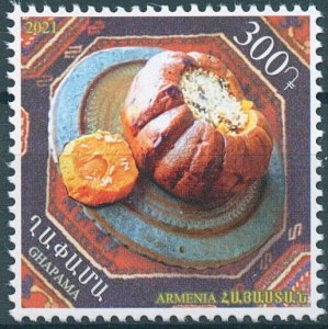 Armenia 2021 MNH Gastronomy Stamps Ghapama Armenian Traditional Cuisine 1v Set