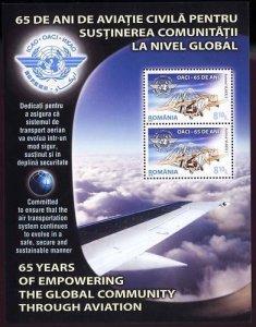 Romania 2010 STAMPS Planes 65 years of aviation block MNH POST