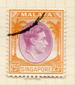 Malaya Singapore 1948-52 Early Issue Fine Used 25c. NW-197200