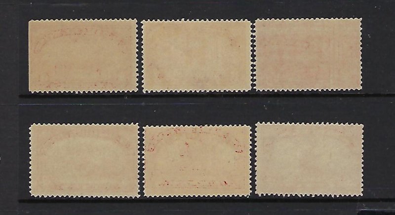 US #Q1-Q6 1913 PARCEL POST STAMPS 1C-10C    MINT NEVER HINGED/LIGHT HINGED