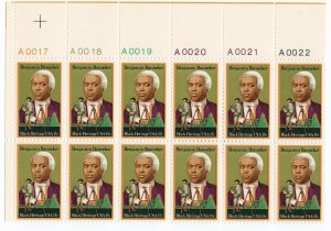 Scott #1804 Benjamin Banneker (Black Heritage) Plate Block of 12 Stamps - MNH