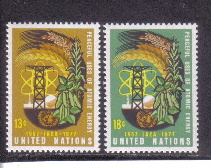 UN New York #289-290 set mnh f-vf. 