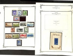Japan Stamp Collection on 3 Scott Specialty Pages, 1949-1949, #457 sheet (BF)
