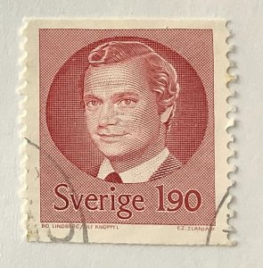 Sweden 1984 Scott 1369 used - 1.90kr,  King Carl XVI Gustaf