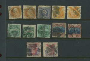 112//121 Pictorial Issue of 1869 Used Stamp Lot Scott CV $2800+ (Bx 1943)