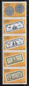 Cuba 2009a 25th National Bank strip MNH