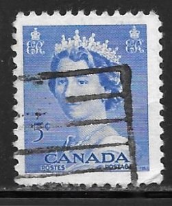 Canada 329: 5c Queen Elizabeth II, used, F-VF