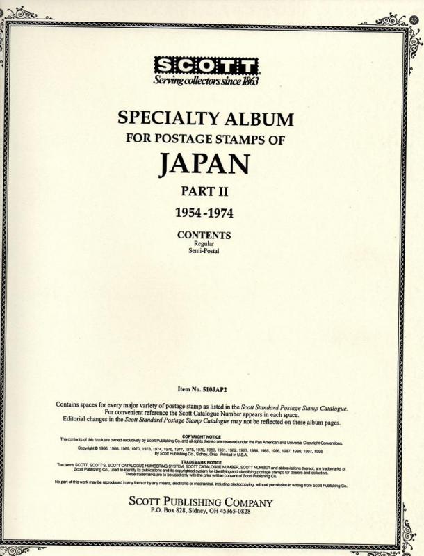 Scott Specialty Album pages for Japan part 2