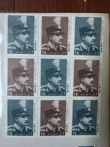 Iran - Reza Shah Pahlavi stamps - founder of the new new Iran  - issued 1949