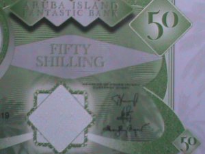 ARUBA ISLANDS-COLLECTIBLE UNCIRCULATED POLYMAR LOVELY BEAUTIFUL NOTE VERY FINE