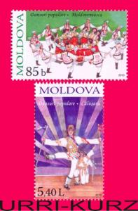 MOLDOVA 2010 Folk Lore National Traditional Dances 2v Mi 714-715 MNH