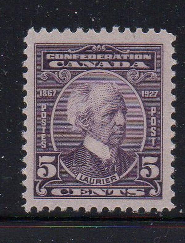 Canada Sc 144 1927 5c Laurier stamp mint NH