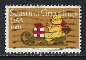 UNITED STATES 1940 VFU CHRISTMAS M1197-5