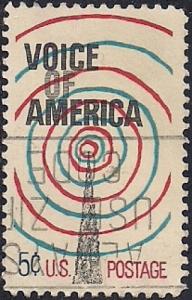 1329 5 cent Voice of America VF used