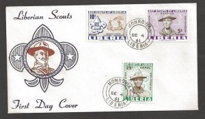 1961 Boy Scouts Liberia FDC