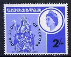 GIBRALTAR - 1966 - Our Lady of Europa - Perf Single Stamp - Mint Never Hinged