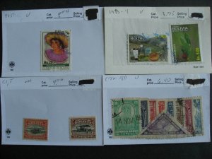 Bolivia collection assembled in sales cards