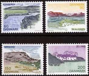 Denmark 1977 #602-5 MNH. Tourism