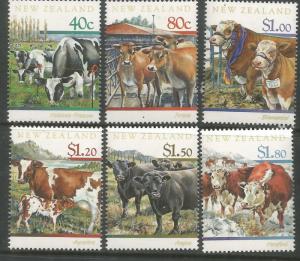 NEW ZEALAND  1406-1411  MNH,  CATTLE