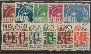 Mexico 814-818, C158-C162 Set. MNH (UN)