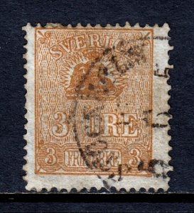 Sweden - Scott #13 - Used - Corner crease LL - SCV $14