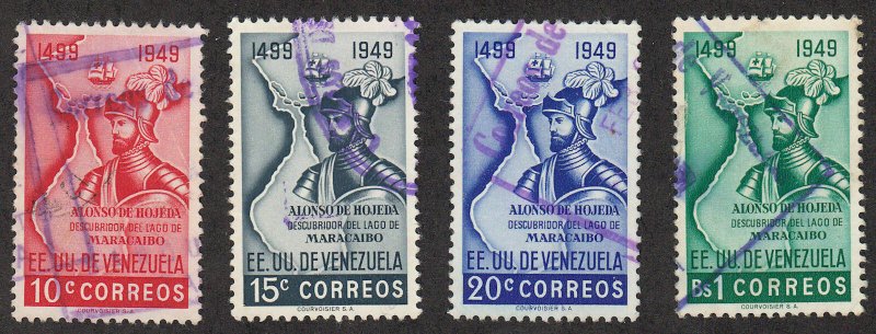 Venezuela - 1950 - SC 446-49 - Used - Short set