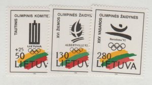 Lithuania Scott #422-423-424 Stamp - Mint NH Set