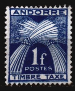 Andorra - French Unused Hinged Scott J33