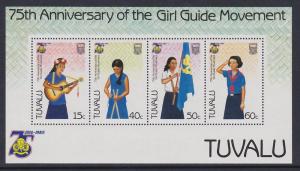 Tuvalu 1985 Girl Guides SS 331a MNH