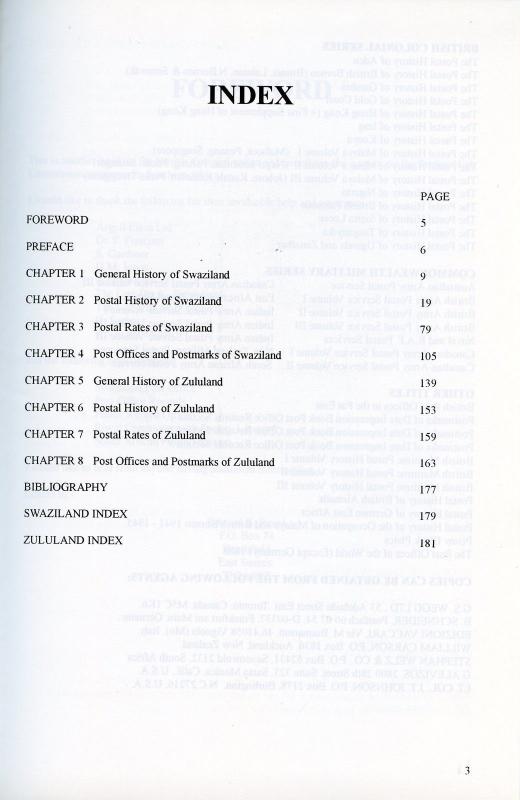 THE POSTAL HISTORY OF SWAZILAND AND ZULULAND BY EDWARD B. PROUD