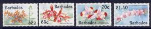 Barbados 826-9 MNH Orchids, Flowers