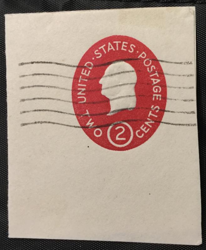 US #U533b Used Full Corner Square George Washington SCV $.85 L3