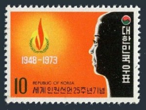 Korea South 882 2 stamps,MNH.Mi 902. Universal Declaration of Human Rights,1973.