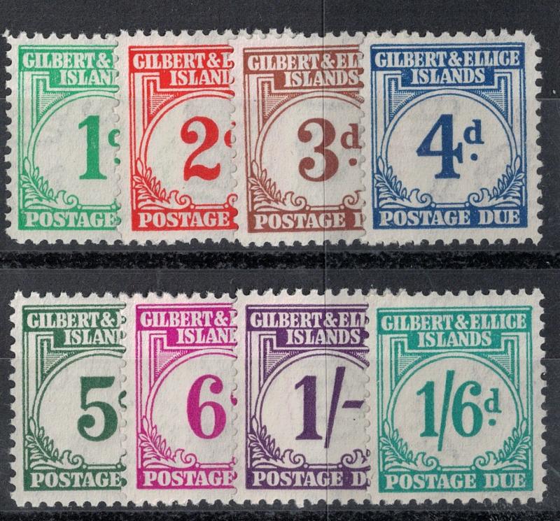 Gilbert and Ellice 1940 SC J1-J8 Mint Set SCV $104