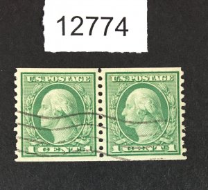 MOMEN: US STAMPS # 490 PAIR USED LOT #12774