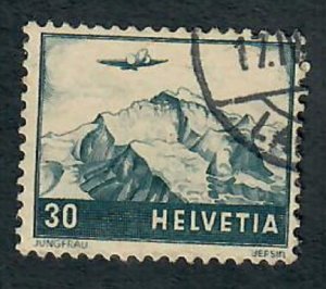 Switzerland C43 used Airmail single