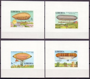 Liberia. 1978. 1054B-59B BL88B 6LB. Airships. MNH.