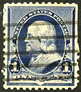 U.S. #219 USED CREASES