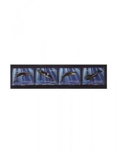 Nevis - Whales - 4 Stamp  Set  - NEV1012