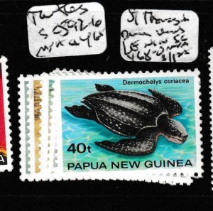 Papua New Guinea Turtles SC 592-6 MNH (9geu)