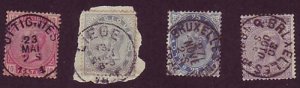 Belgium-1883-SC 45-48-Used-Cmplt set-King Leopold- CDS