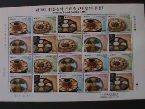 ​KOREA-2004- SC#2149-KOREAN FOOD 4TH SERIES-MNH SHEET VERY FINE-HARD TO FIND