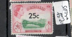 SWAZILAND QEII 25C/2/6  SG 74A  MOG   P0816HH