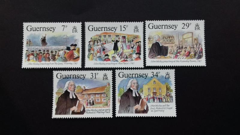 Guernsey 1987 The 200th Anniversary of the visit from John Wesley Mint