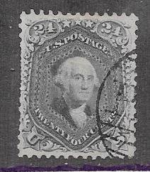 US # 70b 24c Washington steel blue (U) CV. $850.00