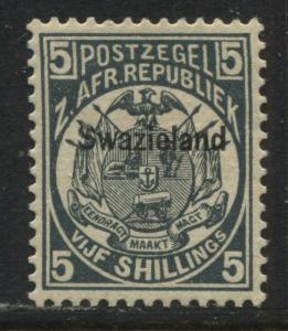 Swaziland overprinted 1889 5/ mint o.g.